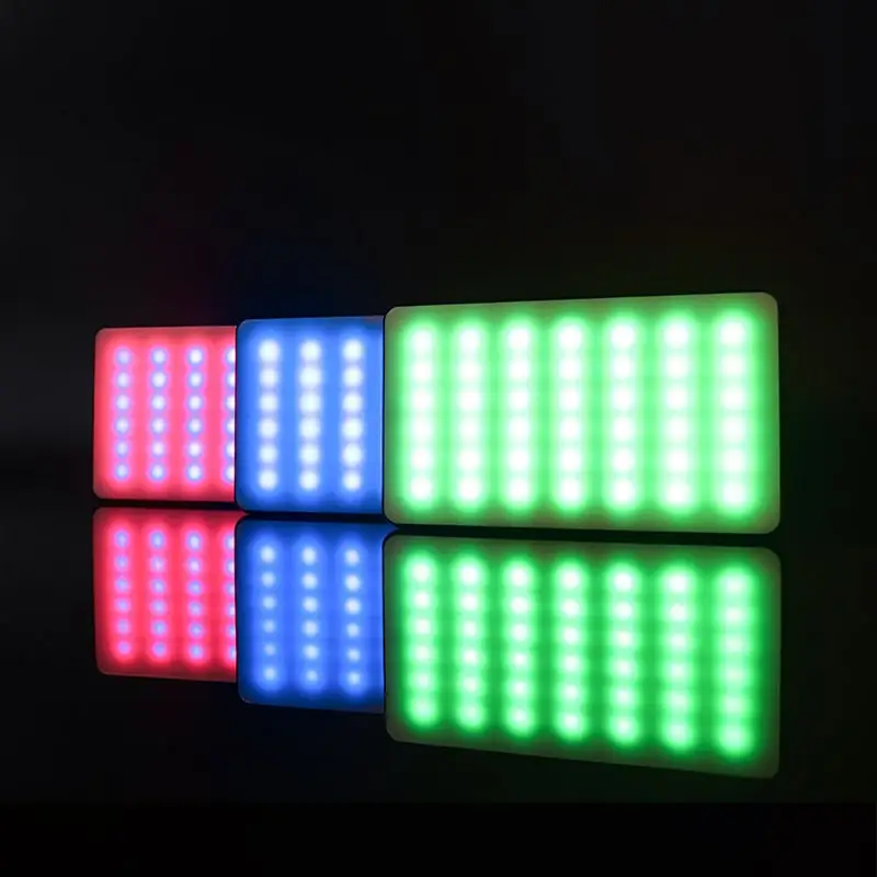 W140RGB Portable Video Conference Lighting Kit Photographic Mini On-Camera RGB LED Fill Light for Youtube Vlog