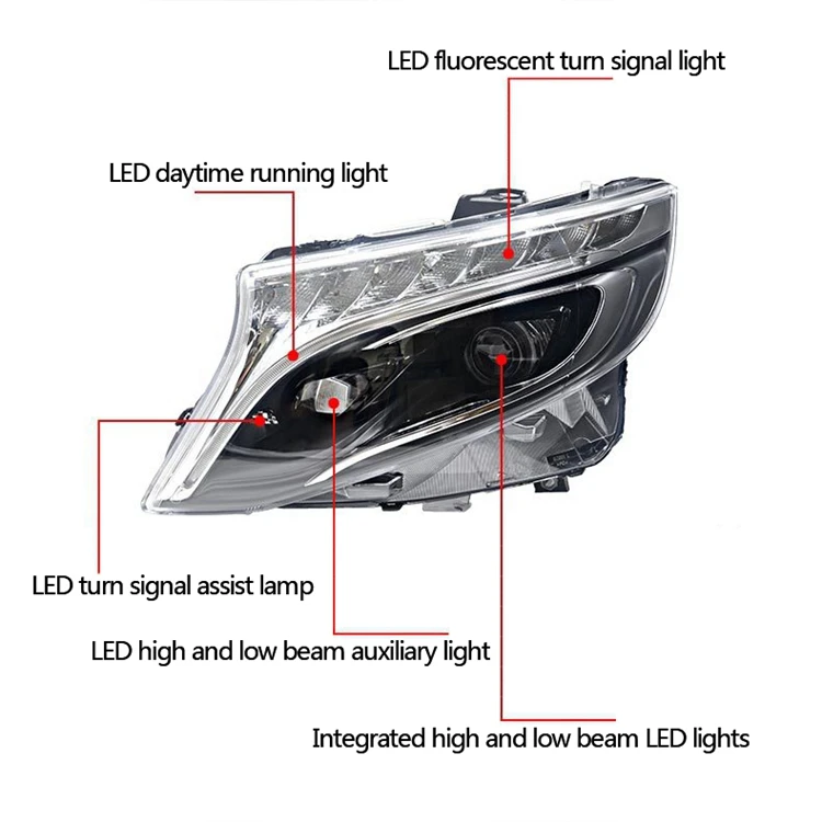 Wholesale Vito Headlight Assembly V260 Car Led Headlight