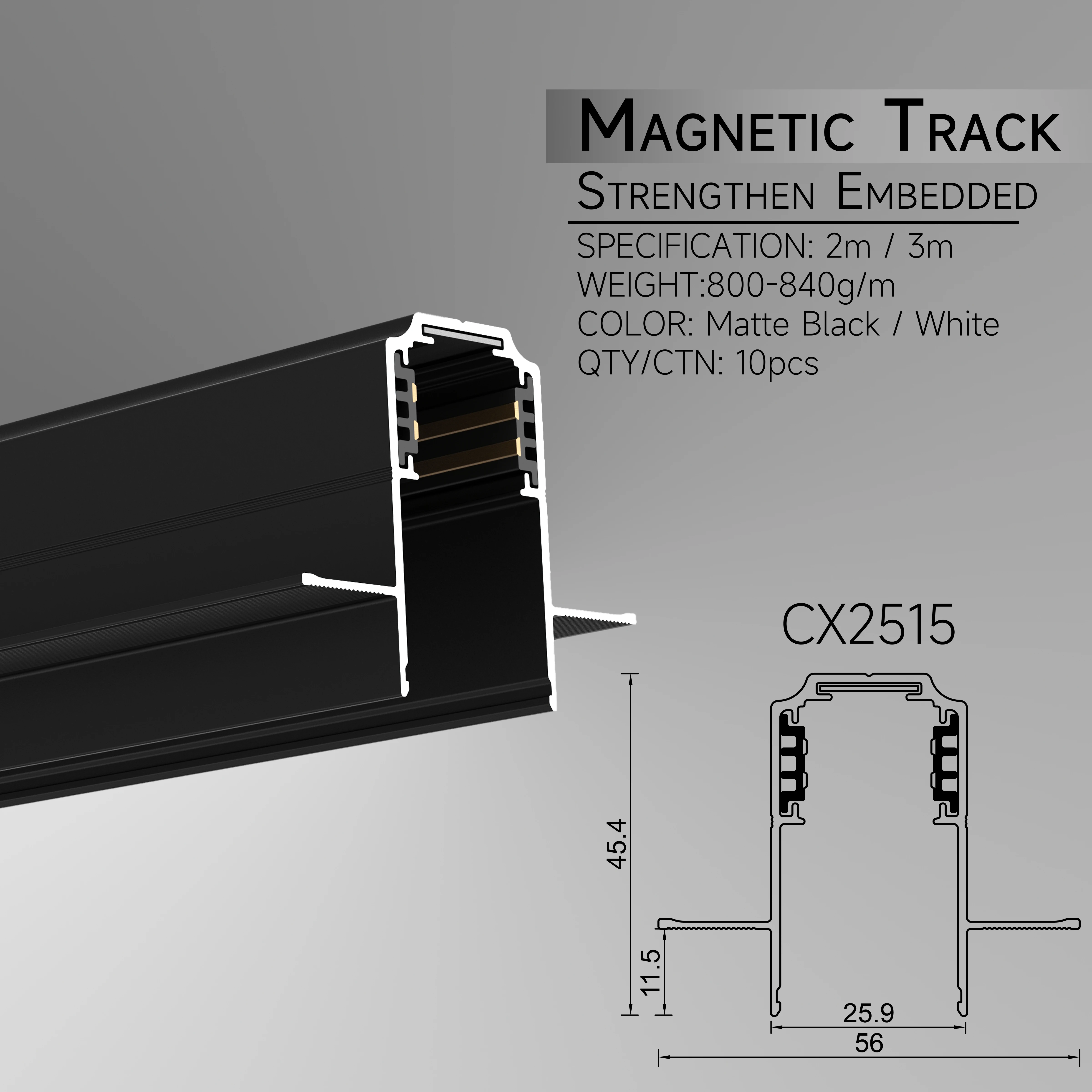 Linear Track Lights 10W 15W 30W Magnetic Track Light Rail System Leisure Facilities High-quality 48V Dimming