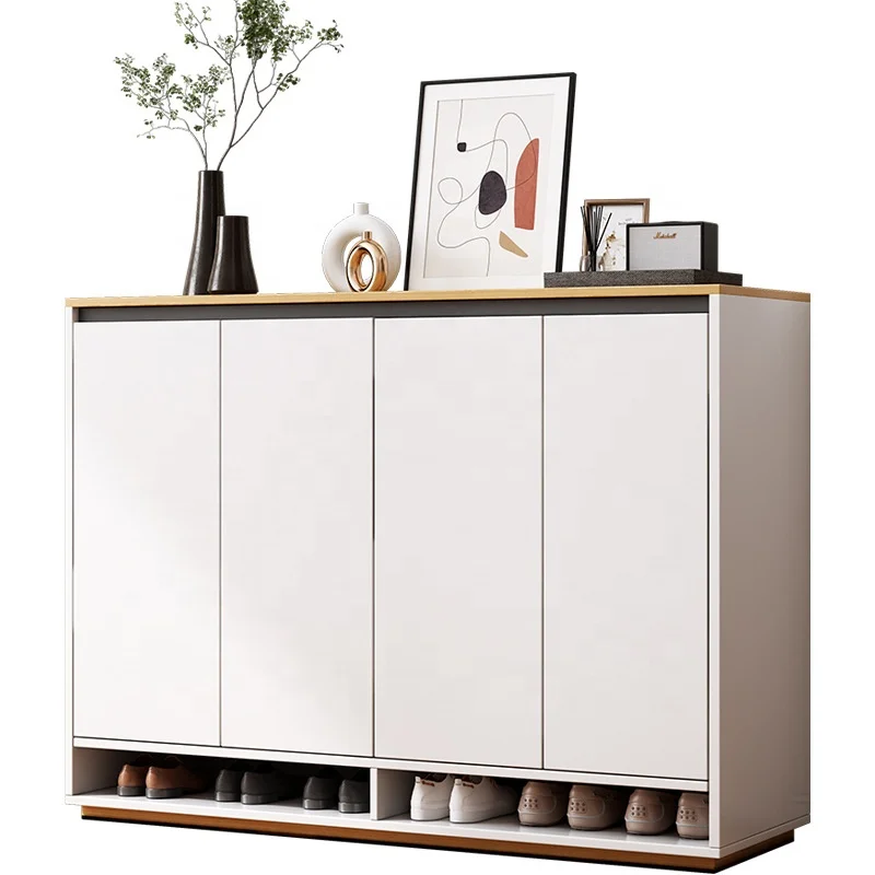 Modern Shoe Cabinet with Doors Storage Rack Organizer Shelf Closet Entryway Home Easy Assembly