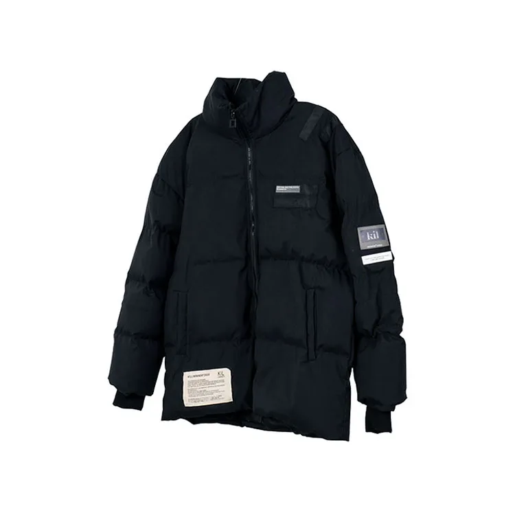 Wholesale Custom Women Snow Bomber Coat Outwear Winter Windbreaker Cargo Pockets Streetwear Warm Ski Puffer Jacket Men