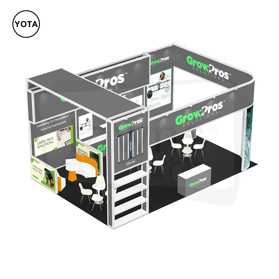 Tawns Popular Reusable Modular Trade Show Booth Custom Logo Printing Design Double Side Sign Floor Standing Lightbox Stand