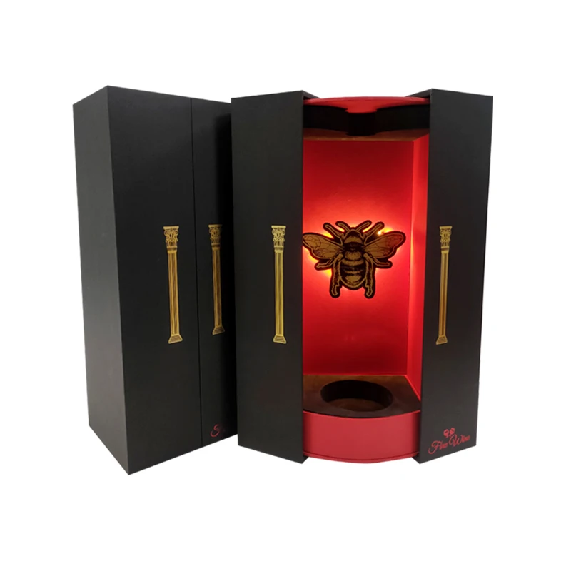 factory luxury custom printed cardboard wine packaging gift box packing box