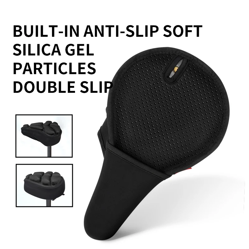 Shakeproof Bicycle Seat cover mountain bike front seat mat anti-slip Inflatable Bike Cover Air Bike Seat Cushion