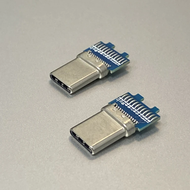 Заводской производитель USB type c 3 1 Штекерный разъем 24 pin с печатной платой паяльные прокладки