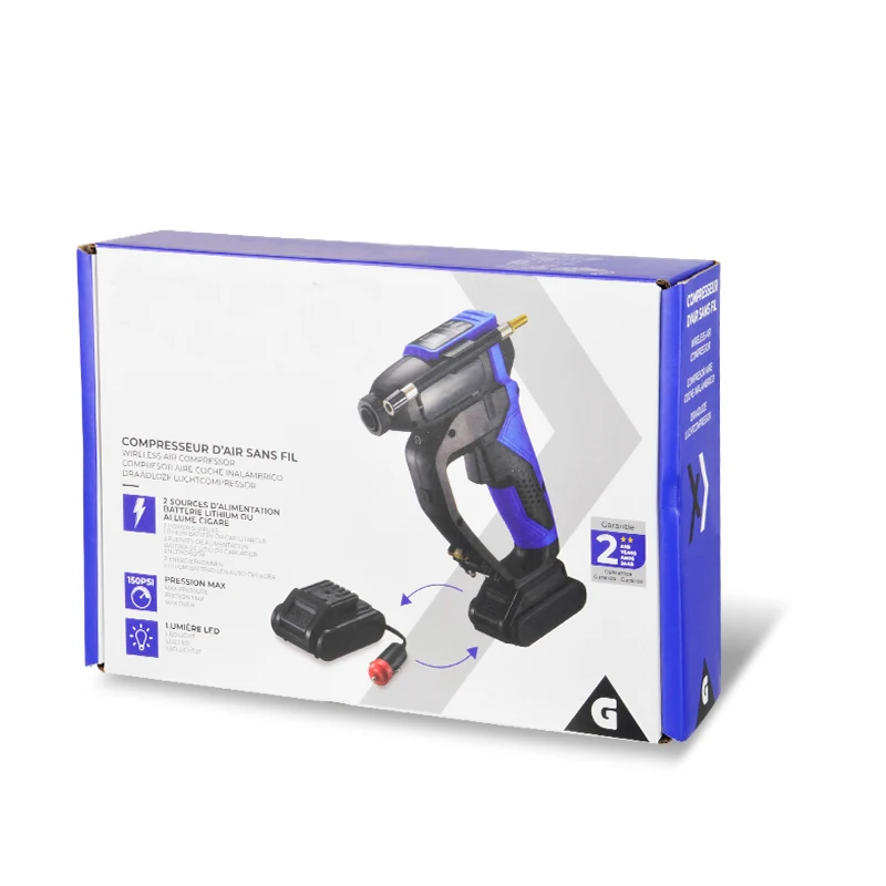 
Wireless 12V Air Compressors Lithium Battery Car Tyre Inflator 160PSI Air Pump For Car 