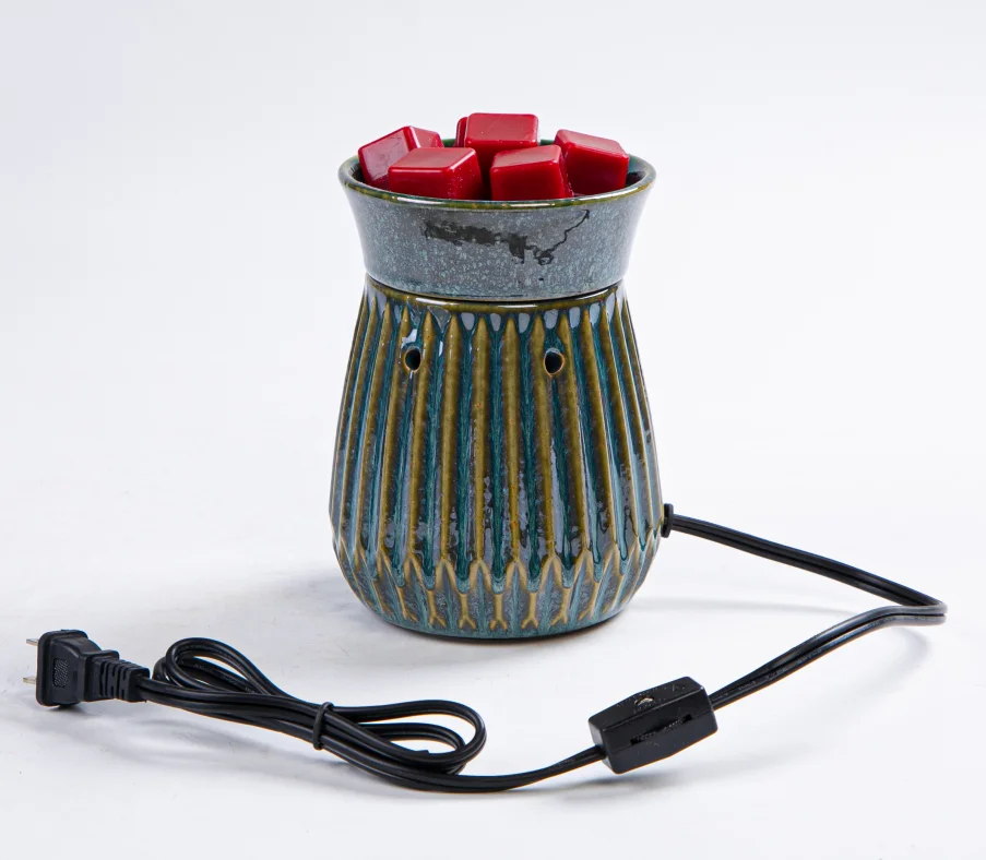 Wholesale ceramic oil burner, incense burners aroma candle burner indoor home decoration wax melt warmer,