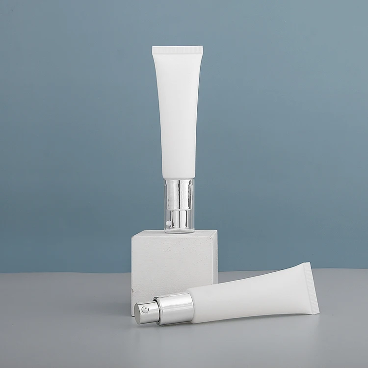 30ml High-end atmospheric milky white tube squeeze tube soft airless pump cream lotion tubes