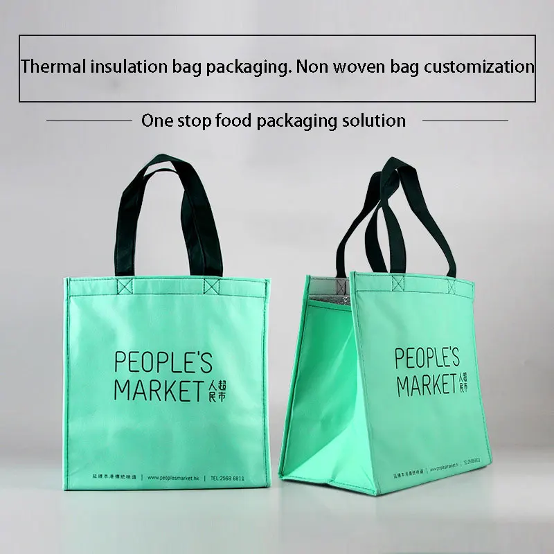 Custom Logo Non Woven Lunch Cooler Bag Backpack Beach Soft Cooler Bag Guangzhou Insulated Cooler Bag