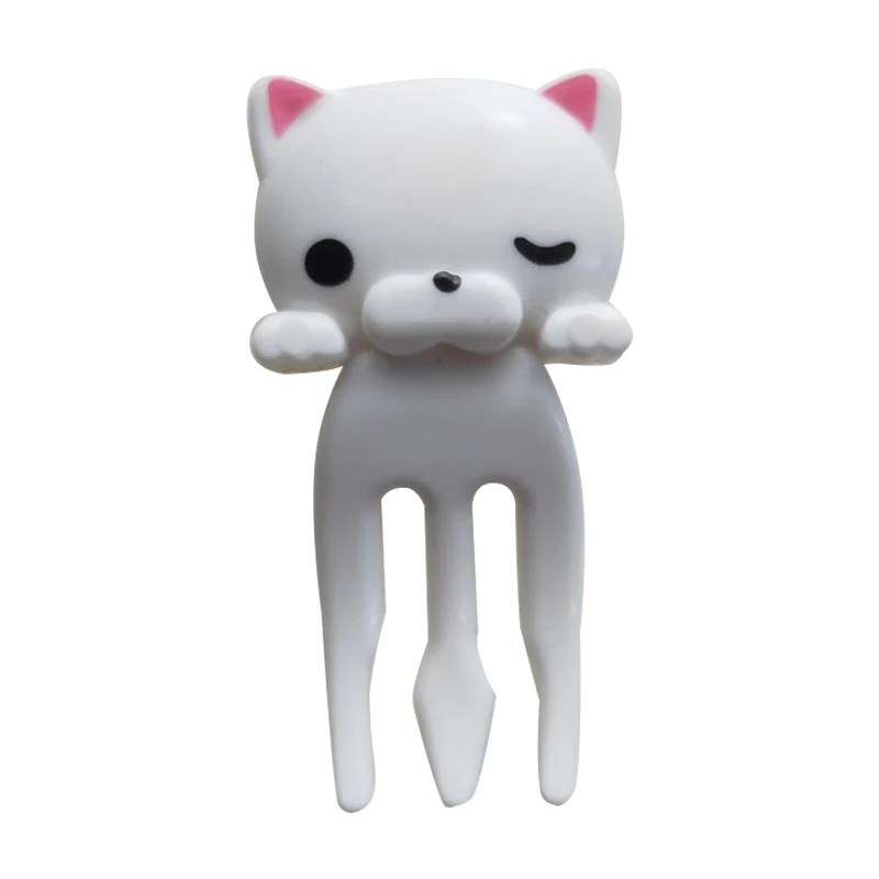 Japanese Bento Food Picks Plastic Fruit Forks Unicorn Tiger Lion 8 Pieces Animal Food Picks For Kids