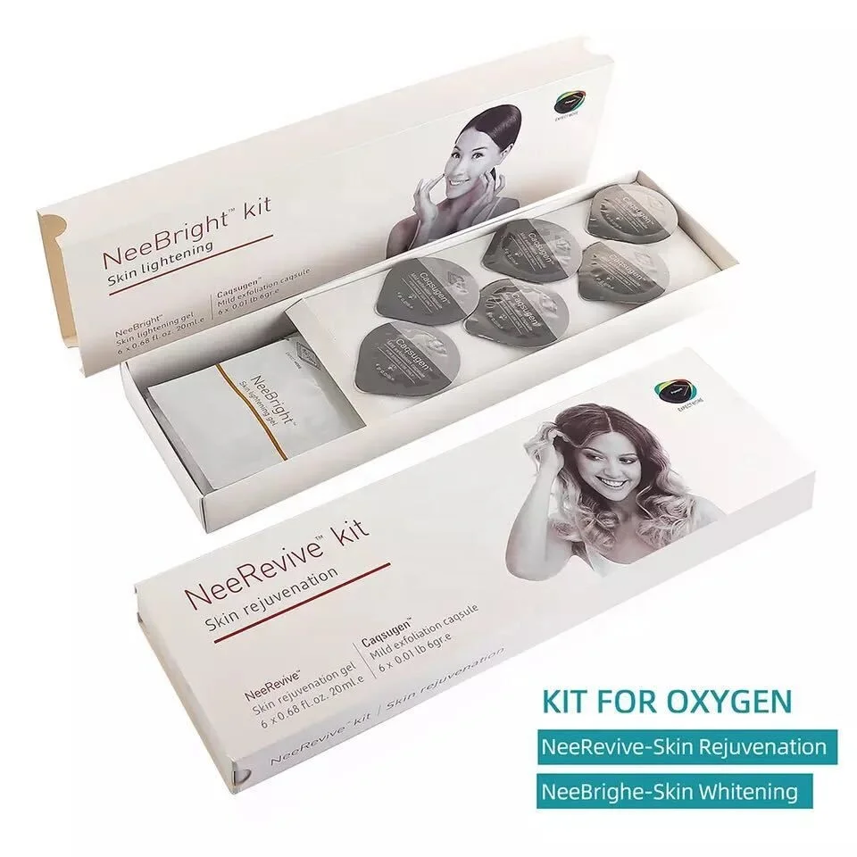 3 in 1 Facial Machine Kit Oxygen Capsule Carbon Oxygen gel and Capsule Facial Pods