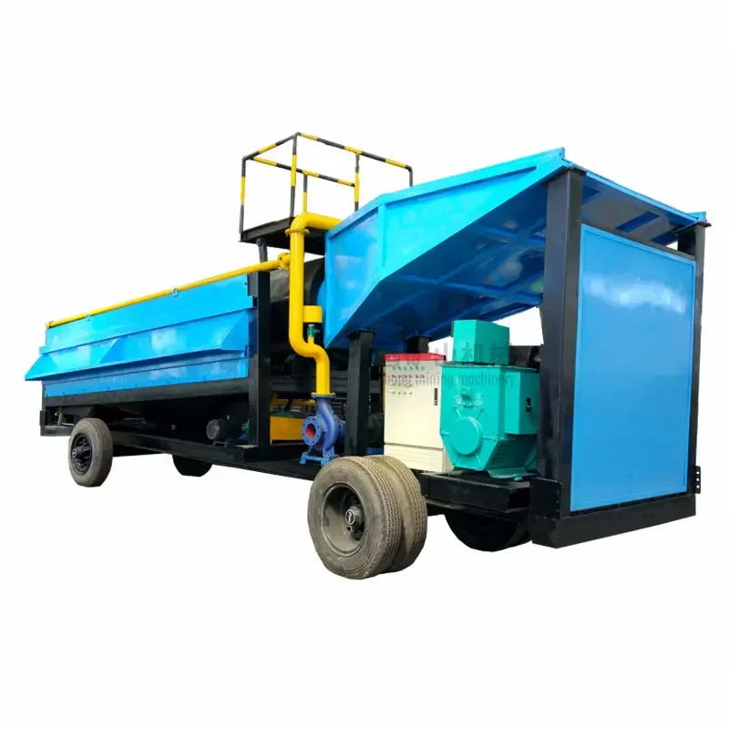 Double Layer Shaftless Drum Screen Sand Screening Sand Washing Plants Mobile Mining Sand Gravel Grading Drum Screen Machine