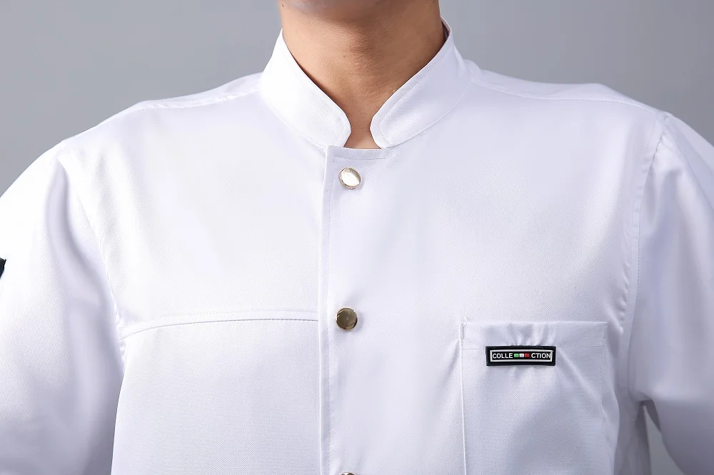 
Factory Supply Restaurant Kitchen Cookwear Chef Cook Uniform Chef Jacket Coat short sleeve 