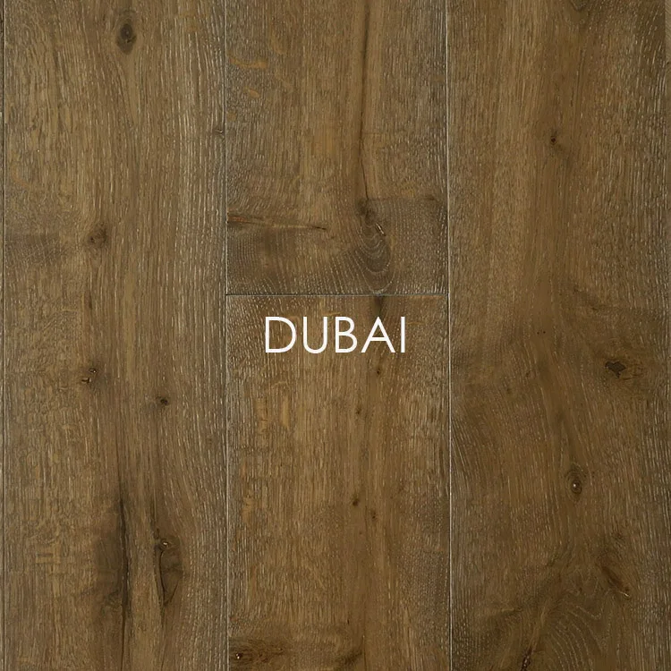 
Low cost price dark smoked color French white oak timber top 3 layer solid wood flooring 