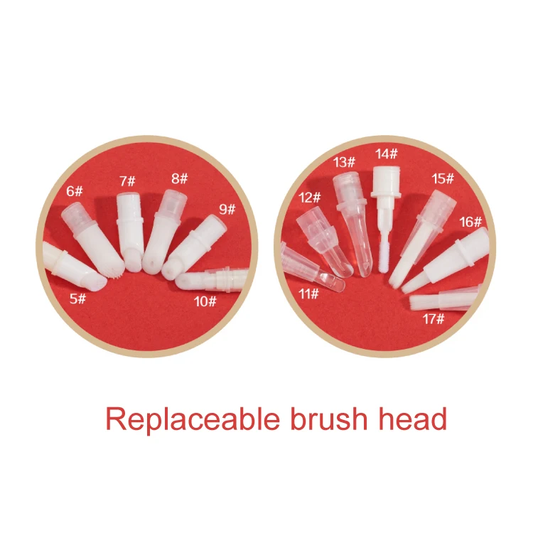 Brush aluminum gold makeup combo with 6ml mascara tube+dual head mascara bottles+5ml eyebrow dye container+3ml nail polish pen