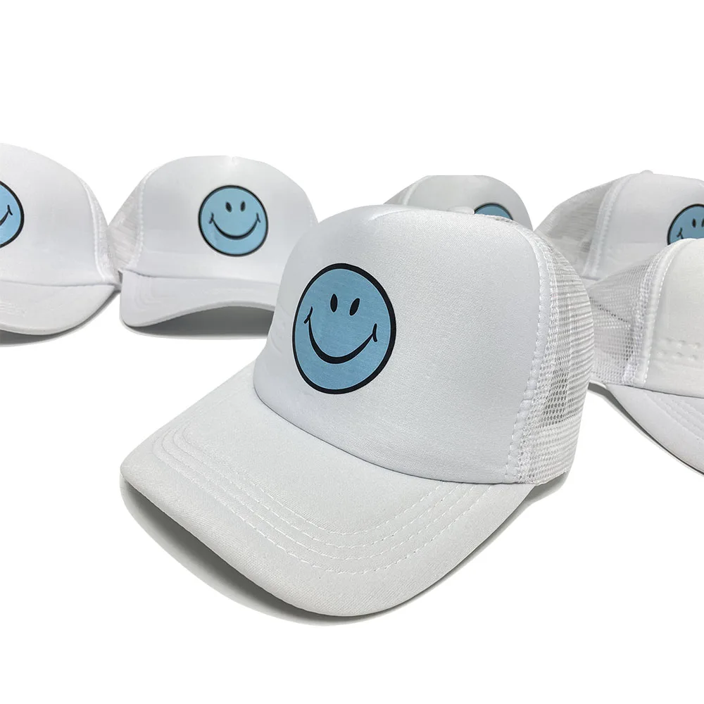 Wholesale baseball trucker hat embroidery patch, distressed custom mesh trucker cap