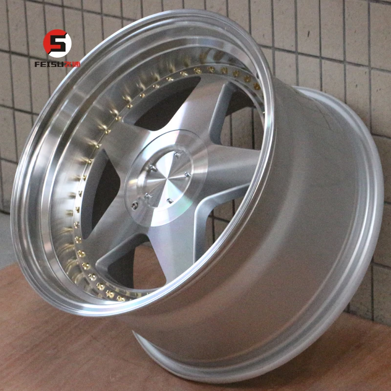 18 inch racing wheel deep lip concave aluminum alloy rims wheels  mags for VW Golf4-5  passenger car tires