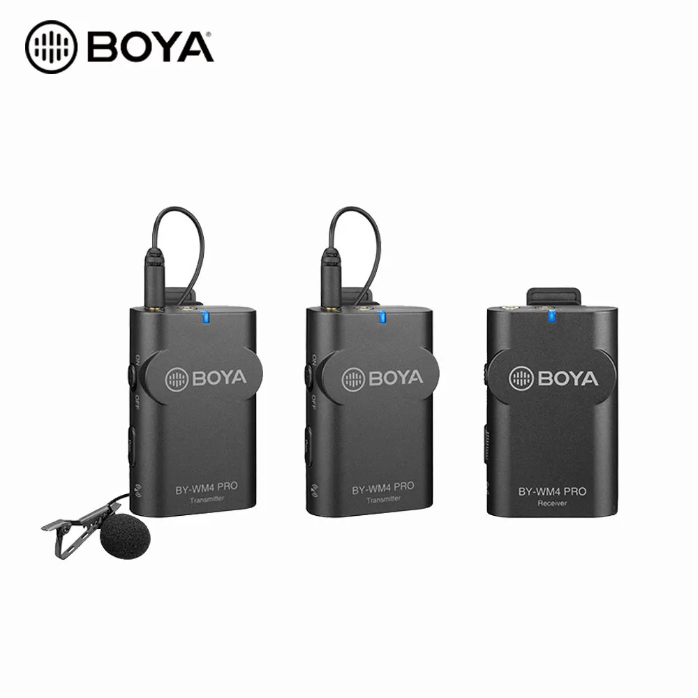 China Manufacturer Wm4 PRO-K2  Boya ByWm4 PRO-K2  Wireless Microphone Headset Lavalier