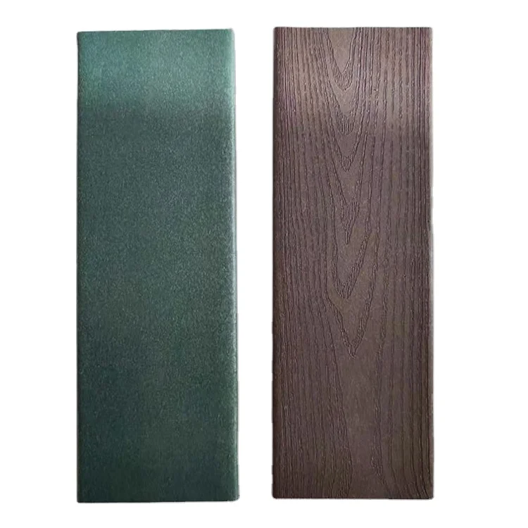Plastic Lumber 100% Recycled 96x15mm Dark Green Color Eco-friendly Plastic Lumber Boards for Yard fencing