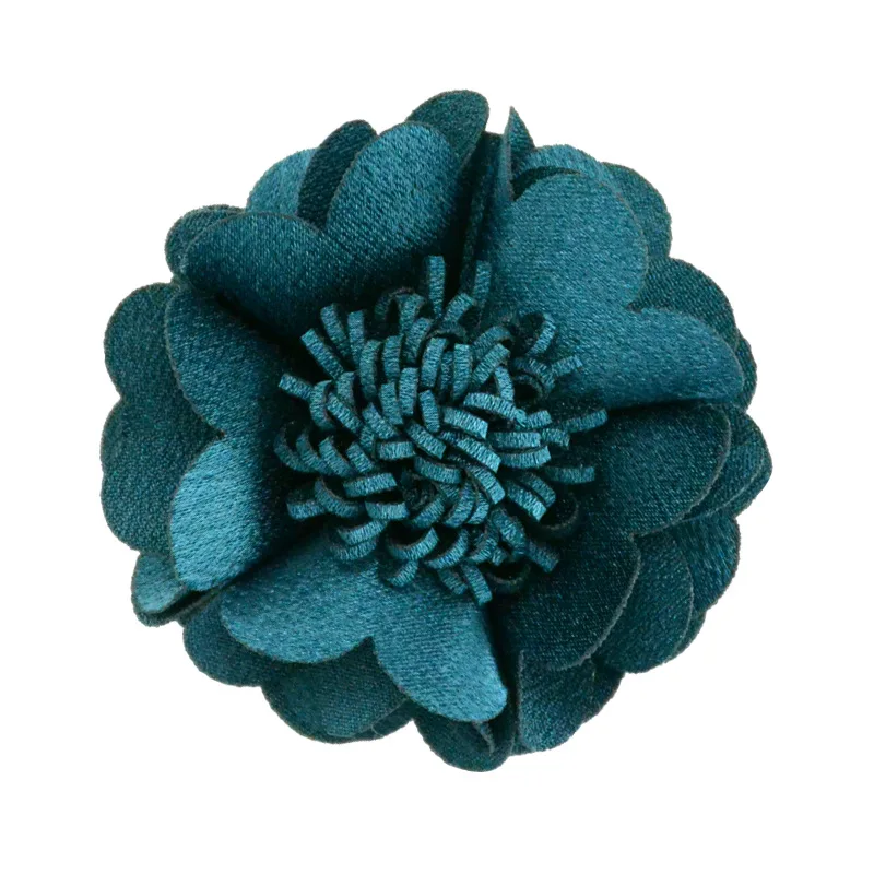 6cm Ice Silk Fabric Handmade Flower Core For Children Headwear Hair Accessories