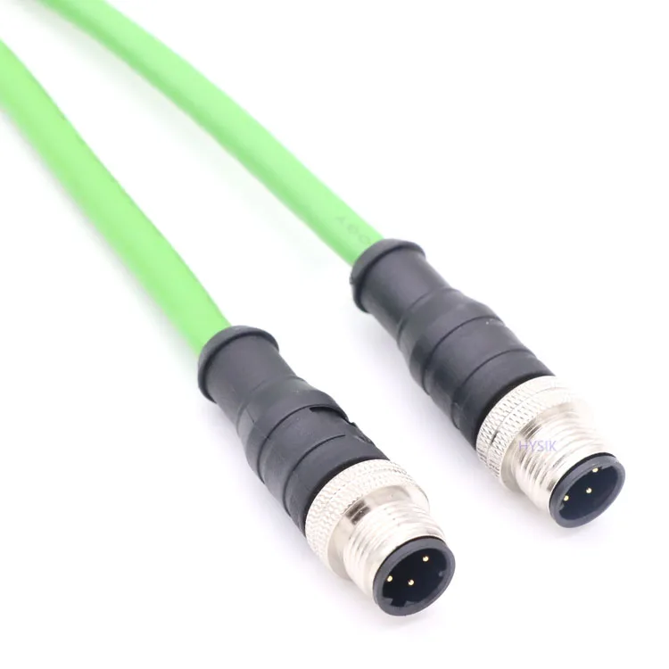 M12 Profinet/ EtherCAT Female Cable Assembly LRSZ 4-Pin twisted Pair 0.16mm2 cable