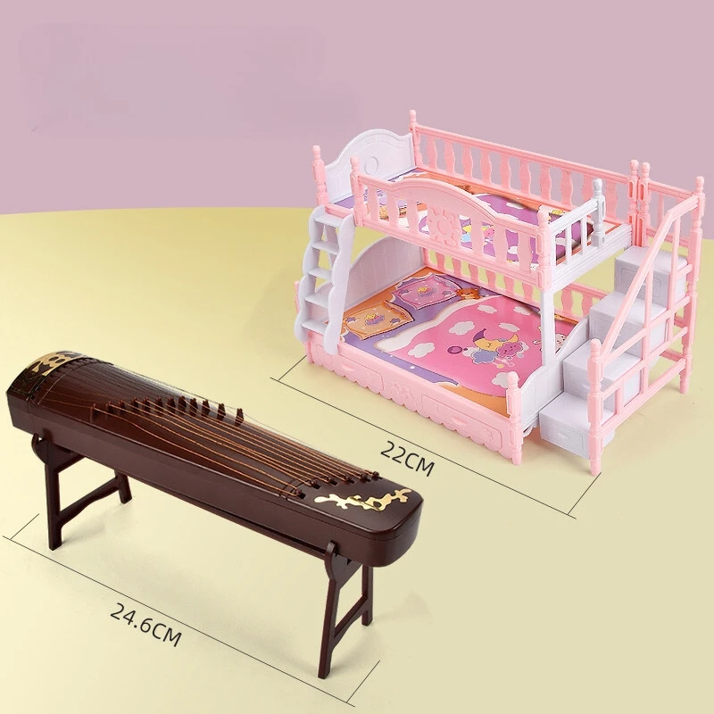 Cheap Toy Accessories Mini Musical Instrument Guzheng for Playing House