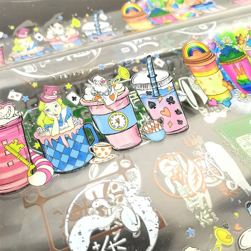 UV DTF Cup Wrap Transfers professional Custom Printing 3D Logo UV Transfer Sticker Label Waterproof