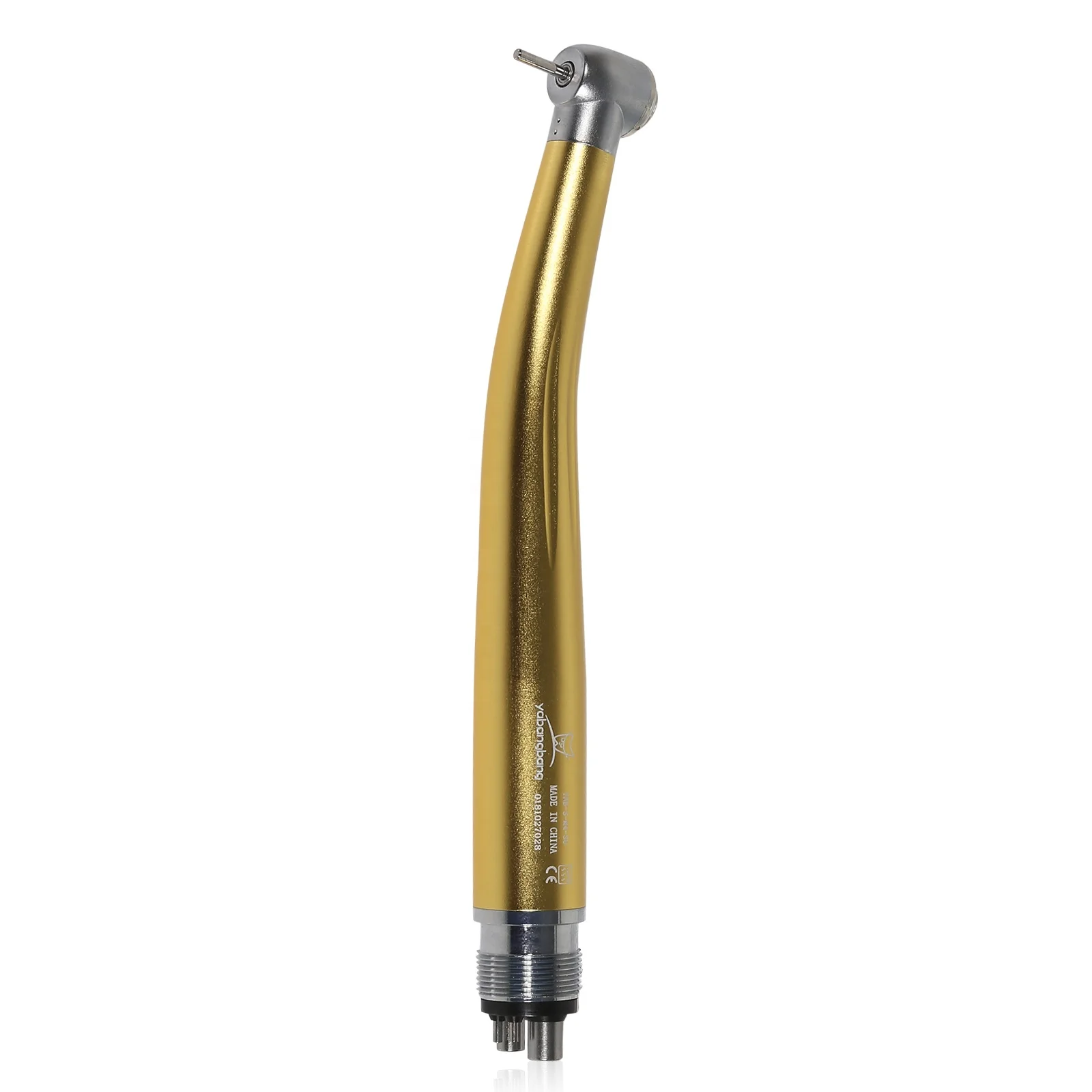 Hot Selling! Dental 4 Hole Standard Head Push Button Air Turbine High Speed Handpiece Gold Color fit NSK PANA MAX