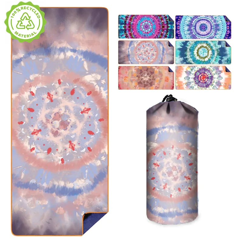 100% Recycled Plastic Bottle Microfiber polyester Oversized Extra Large Sand Free Quick Dry Lightweight beach towel