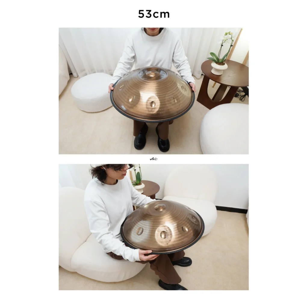 JELO A-H-13  Ember steel hand pan drum D Kurd 23 notes 22 inch handpan drum tongue musical bag case tasche drums handpans