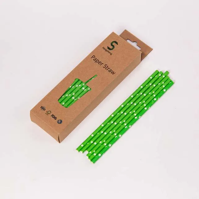 march expo Hot sale eco friendly Biodegradable Cocktail Drinking Straws wood pulp  Drink Paper Straw