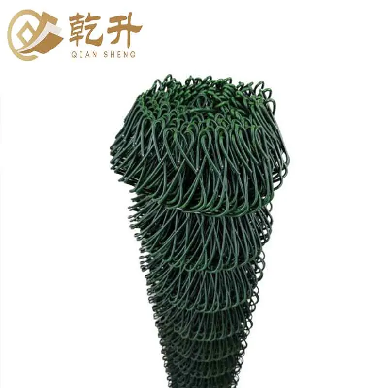 Wholesale Price Machine Making Commercial 8 Foot  9 Gauge PVC Chain Link Wire Mesh Fence Rolls With Fittings