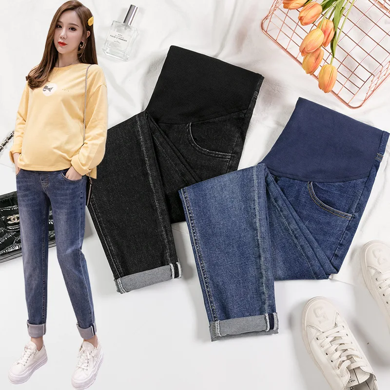 2021 New Pregnant Women Legging Women Maternity Pants High Waist Elastic Comfortable Casual Pants