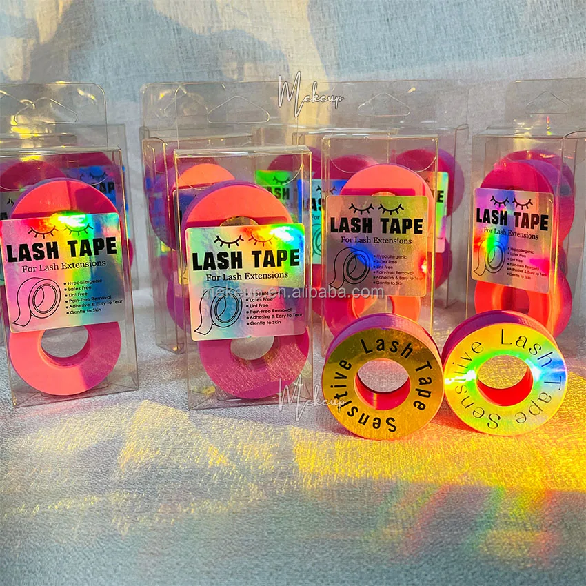 Lash extensions cassette medical green white eye micropore breathable sensitive sticky lash tap