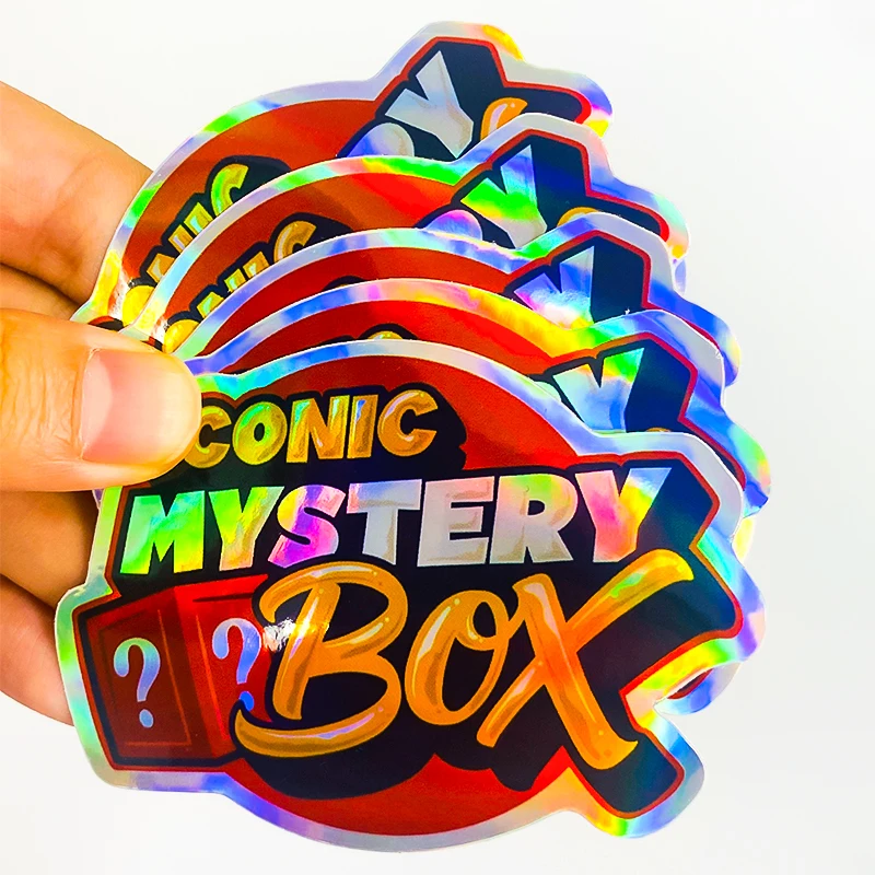 Custom Laser Cut Holographic Hologram Sticker Sheet Self-adhesive Heat Resistant Label Stickers