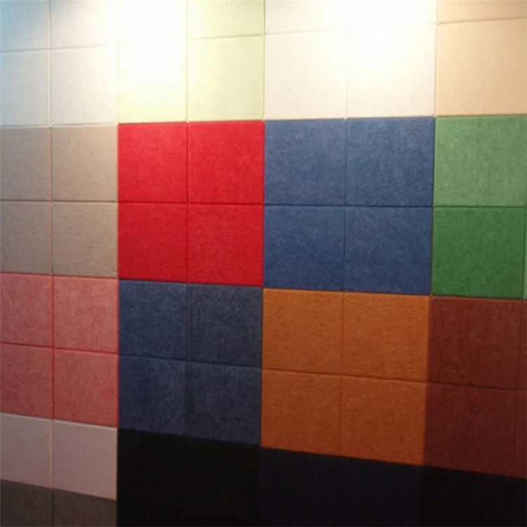 Factory sale felt fabric sound absorbing covered wall panels
