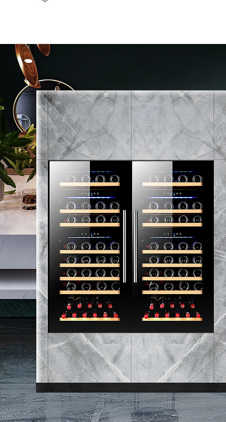 Wine fridge high quality Wine cellar home red Wine cooler chiller refridgrator multi- zone cabinet with compressor Y-JC220A
