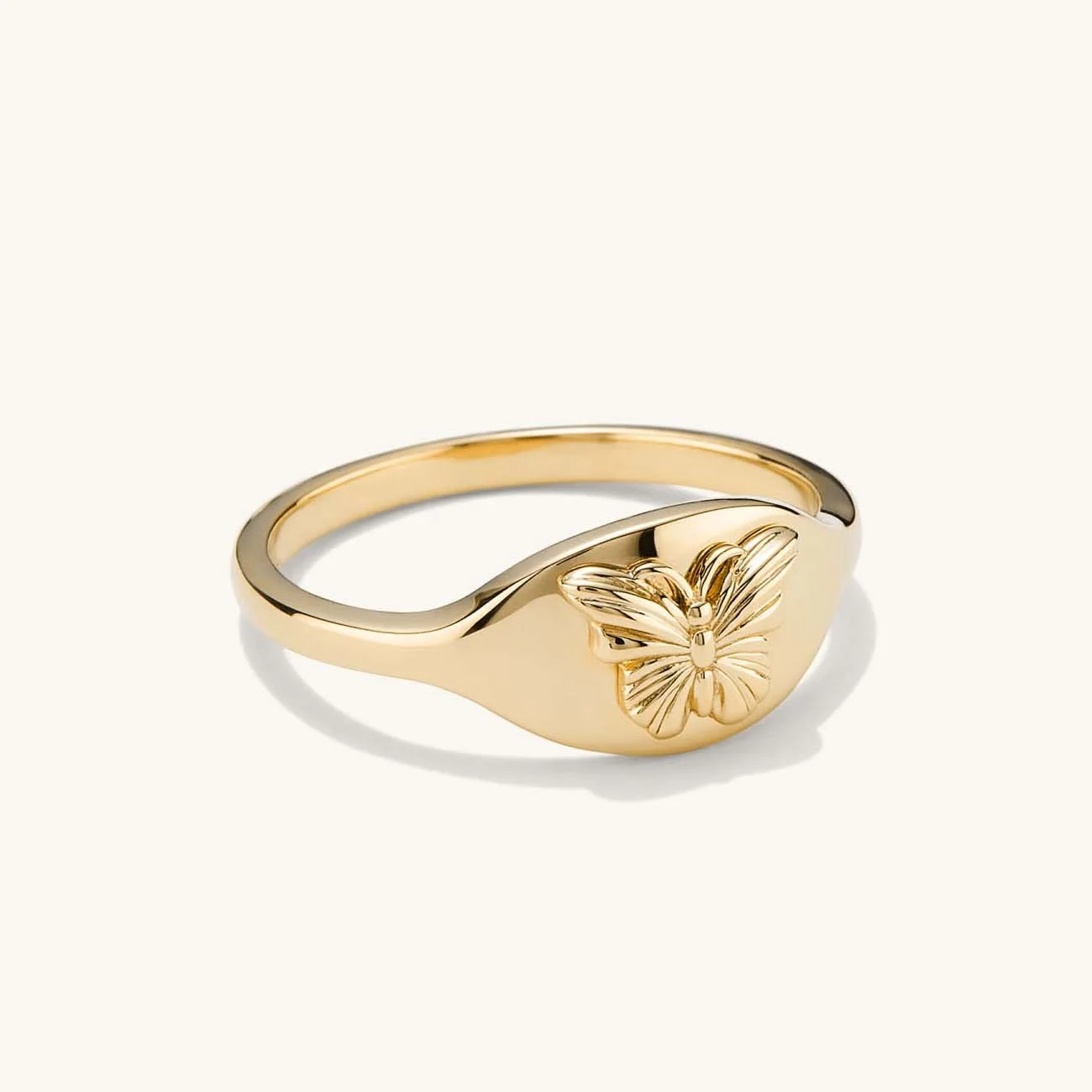 LOZRUNVE Minimalist 925 Silver 18k Gold Vermeil Animal Butterfly Bee Fashion Ring Women
