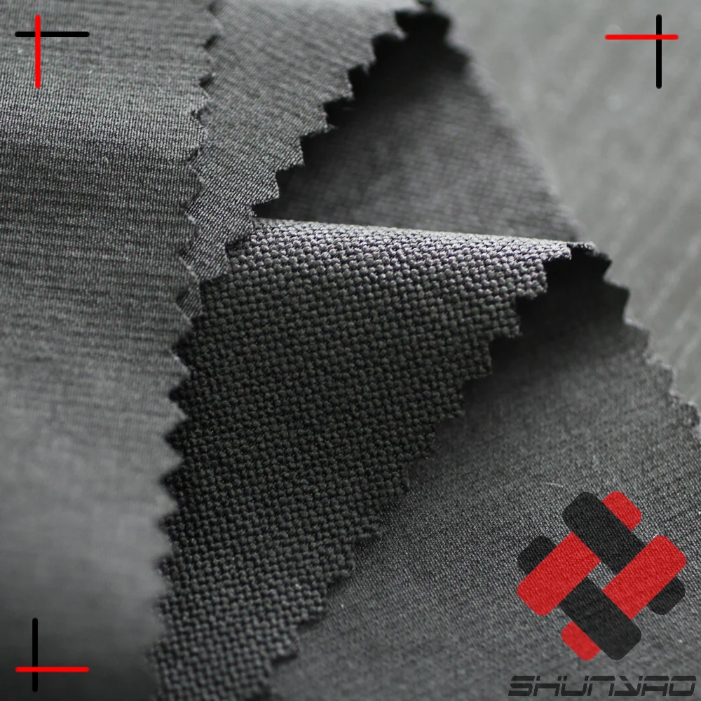 92% nylon 8% spandex back dots 4-way stretch nylon woven hiking pants fabric