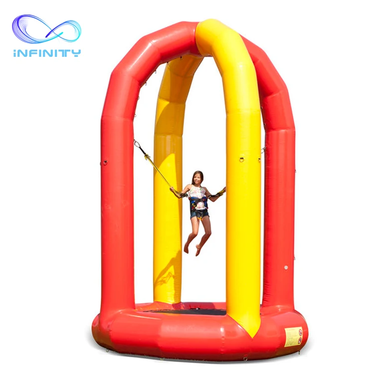 New style inflatable double bungee games inflatable horizontal bungee inflatable bungee jump