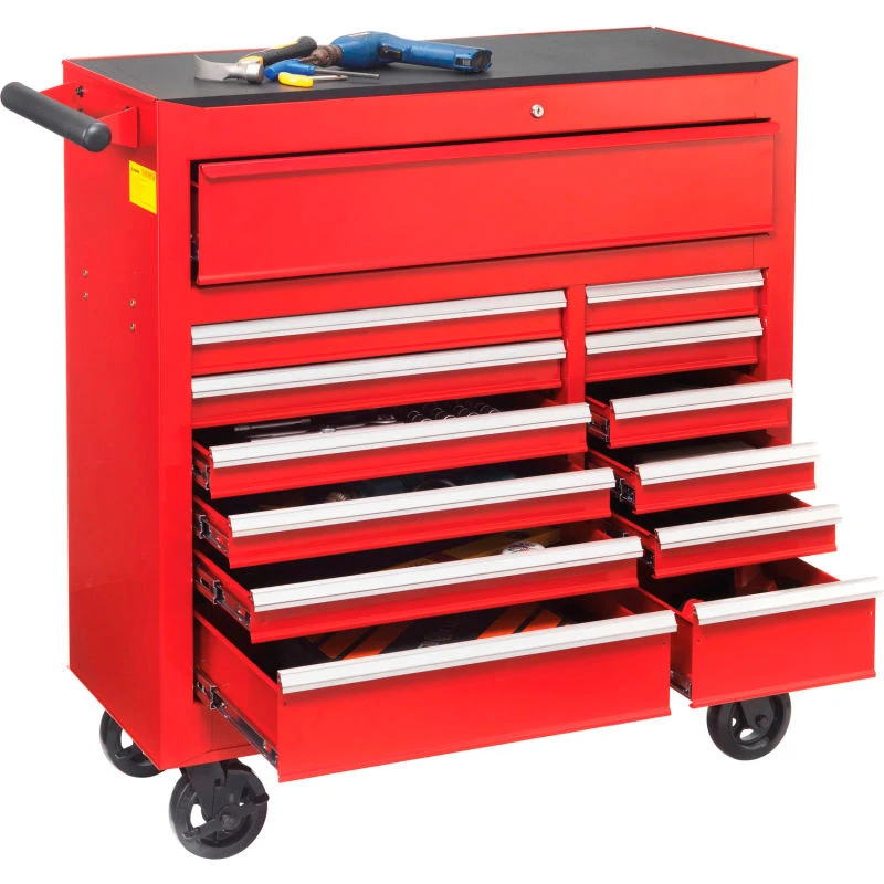 Metal High quality tool trolley workshop 13 drawers tool cabinet tool box