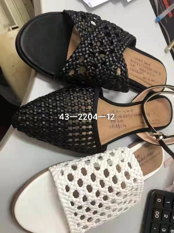 New braided belt summer sandals wire lace sandals shoe upper material for accessories manufacturers direct sales