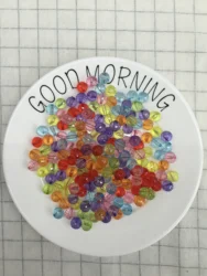 Wholesale 4mm to 30mm perforated or non-perforated jewelry accessories DIY acrylic disco through pearl other loose beads