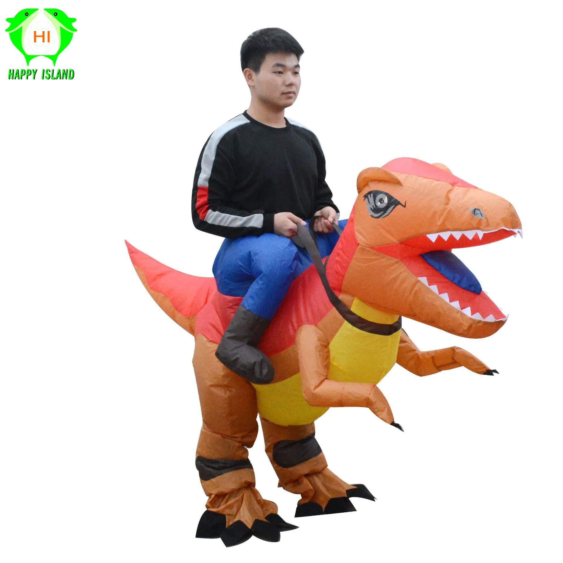 New Halloween Purim ride on inflatable adult costume party Cosplay Dinosaur T-Rex Outfit animal women carry me costume