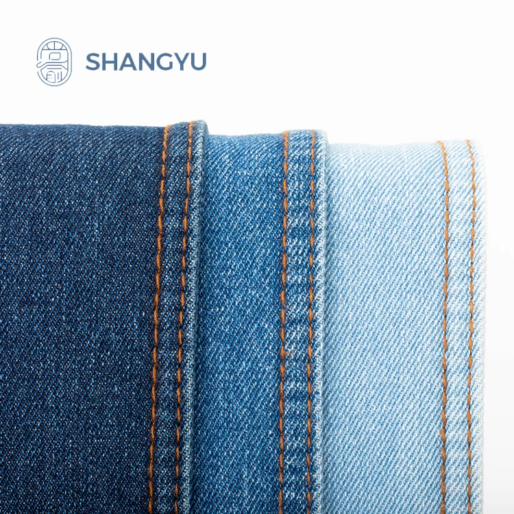 Dark blue stretch fabric twill dyed denim fabric 11 oz 100% cotton denim fabric for pants