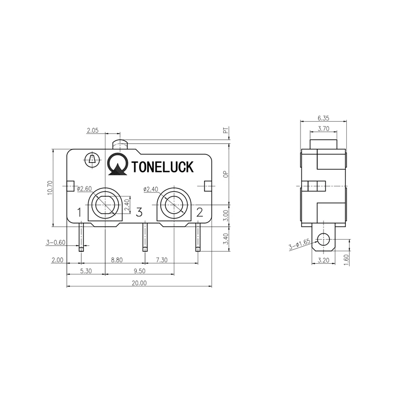 electric tool Microswitches 40T85 Micro switches Snap Action spdt Microswitches No Lever