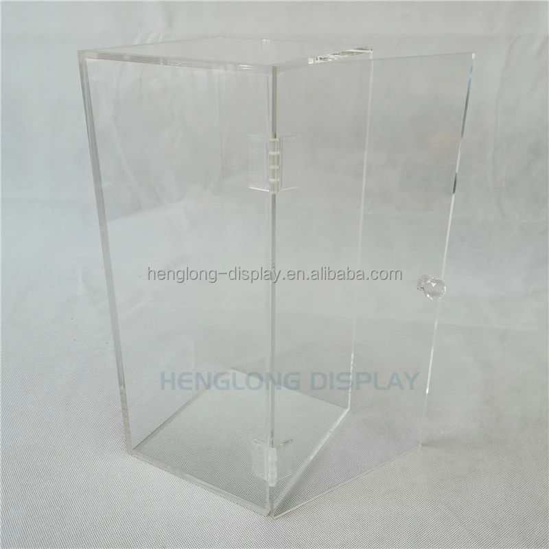 Highly Transparency Clear PMMA Toy Display Boxes Acrylic Lucite Storage Box with Diamond Handle