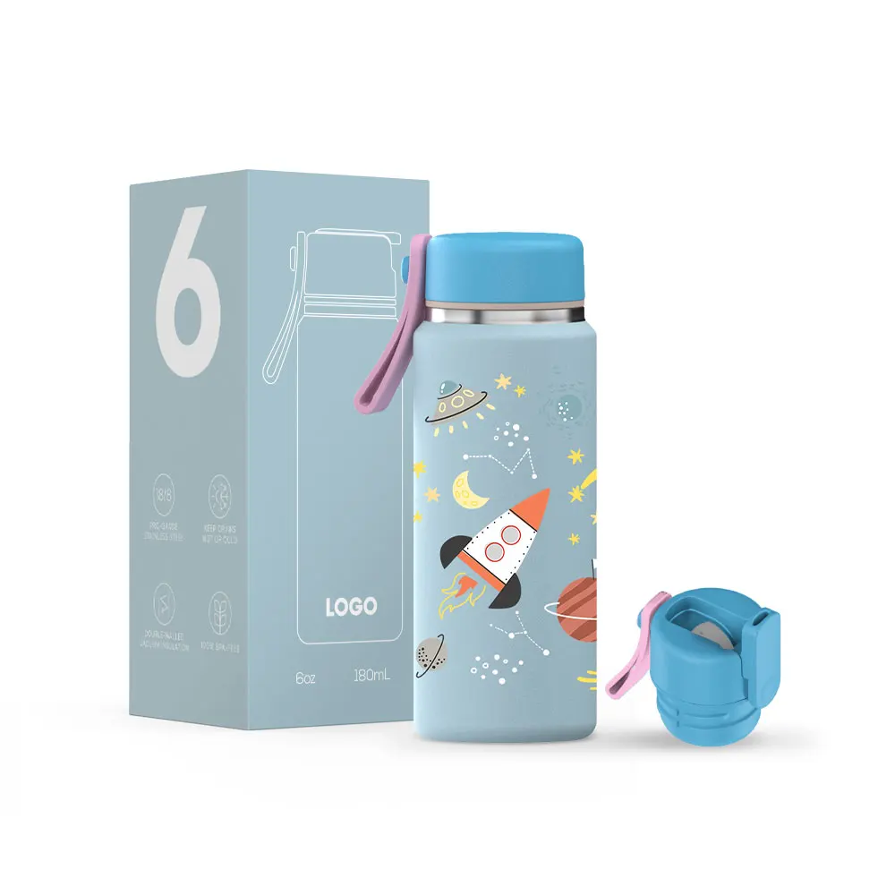 Factory Double Wa Stainless Steel Vacuum Mini 6oz Pocket Bottle Custom Portable Manufacture Insulated Water Bottle