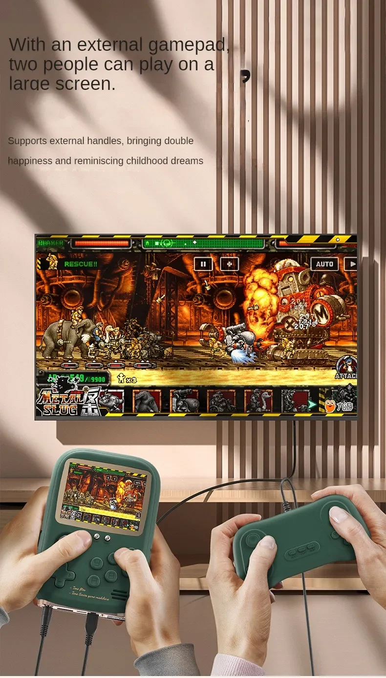 DY19 Mini Game Power Bank Portable Retro handheld Game Console 6000mAh Capacity 3.2 Inch Soft Light Color Screen 10000+ Game