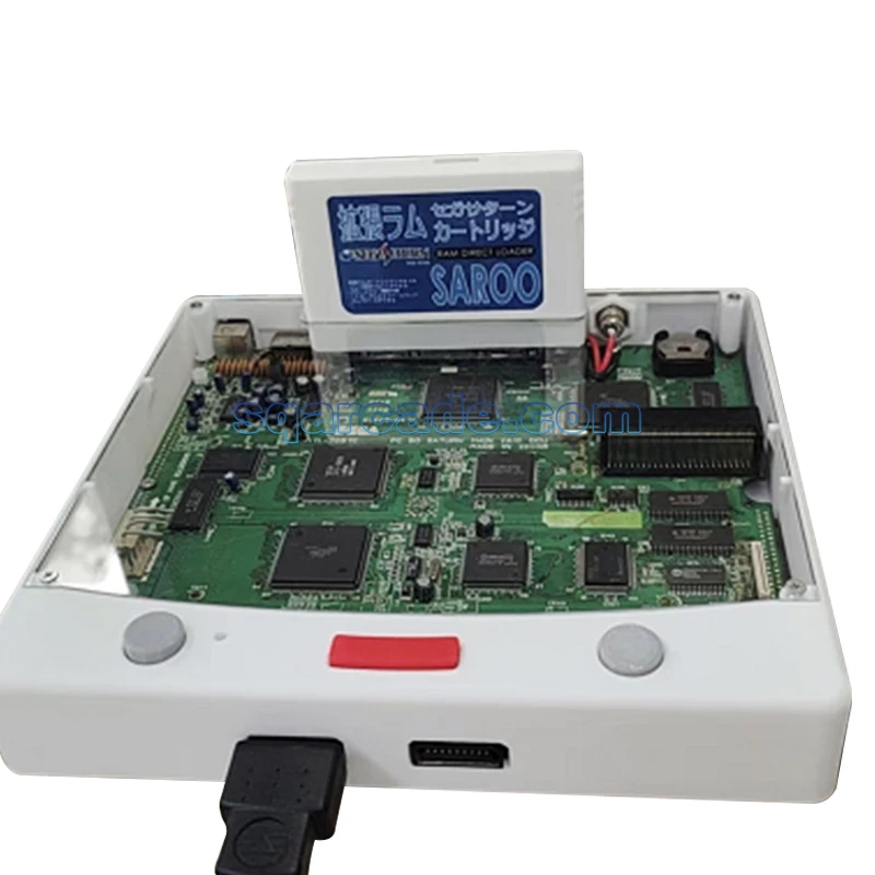 Modified Saturn Game Console Exclusively For Saroo Transparent SS Game Console NO CD Reader